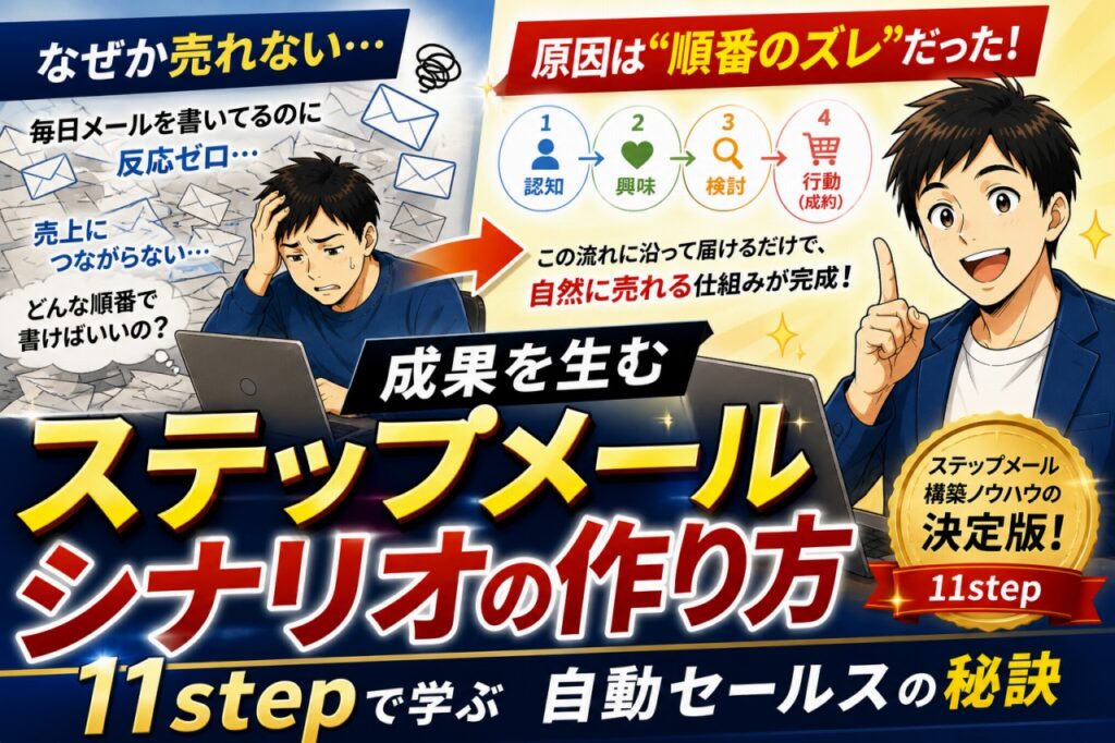 11stepのステップメールシナリオ