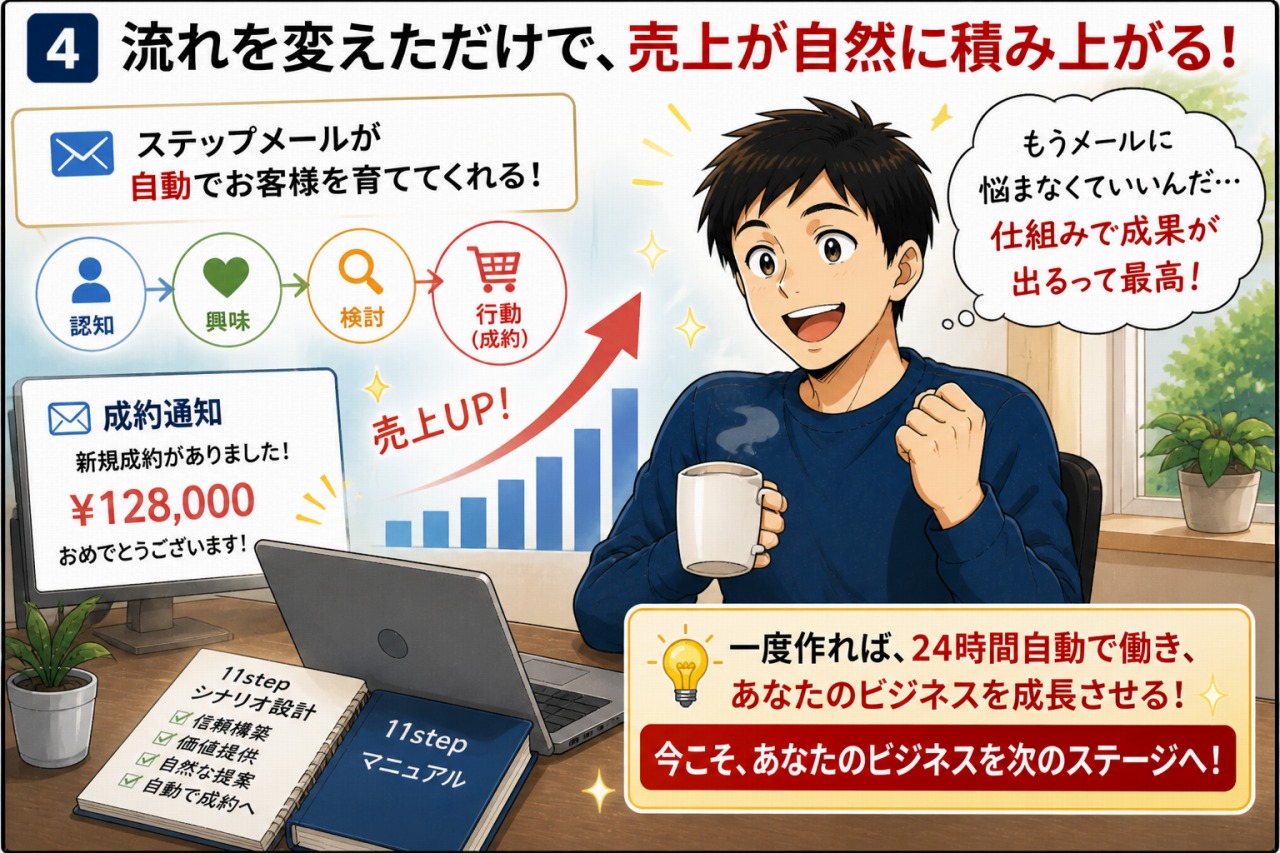 11stepのステップメールシナリオ