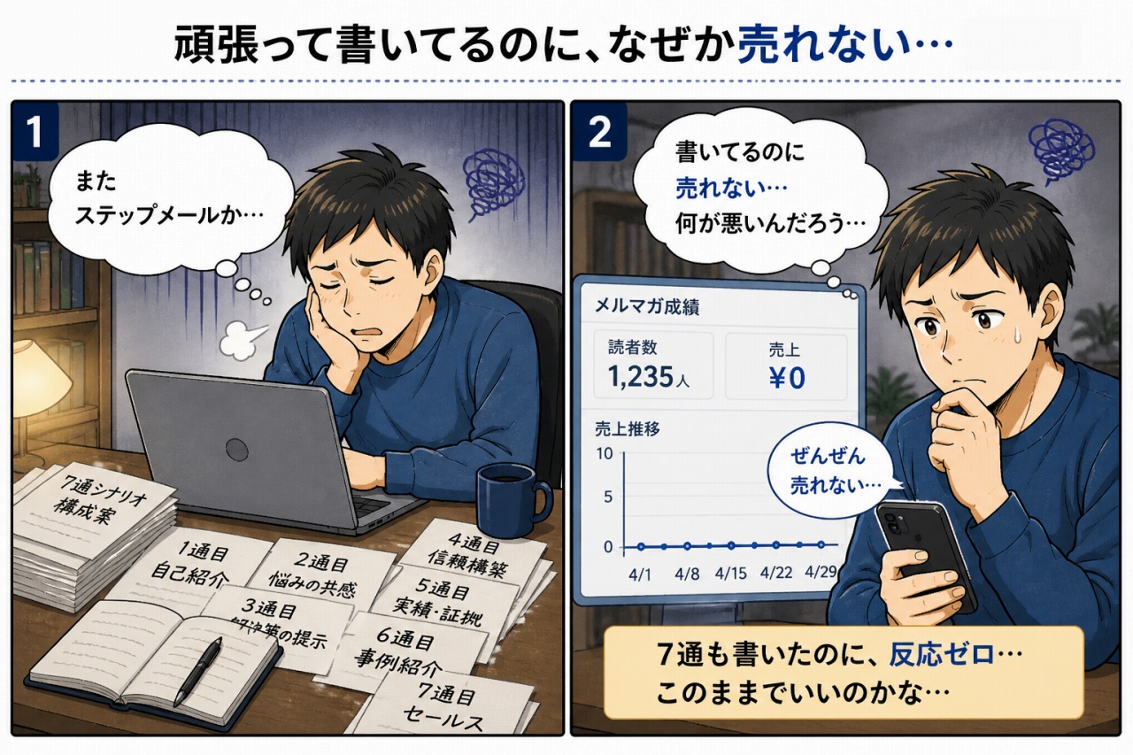 ステップメールの悩み