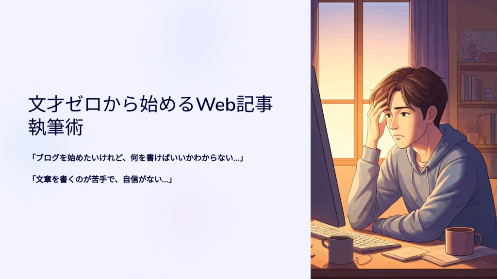 文才ゼロから始めるWeb記事執筆術