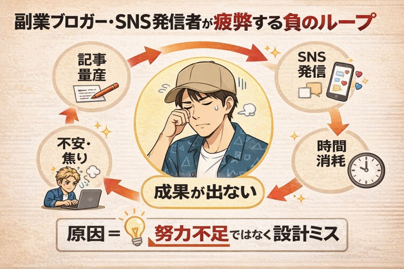副業がしんどくなる“負のループ”