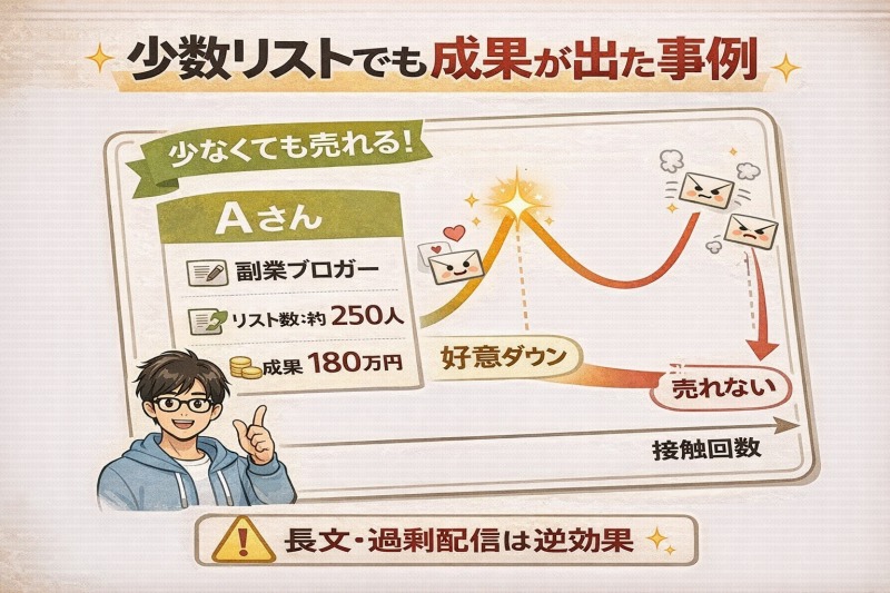 少人数リストで成功した事例