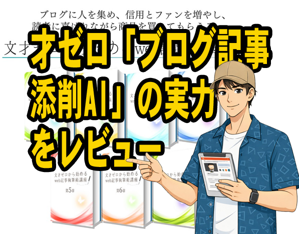才ゼロ「ブログ記事 添削AI
